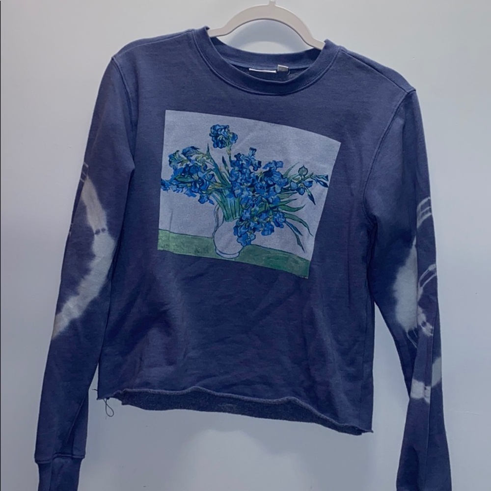 Mighty fine Van gogh blue sweatshirt